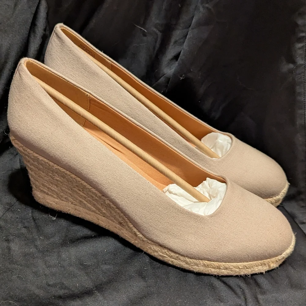 J. Crew Women's Tan Espadrille Wedges